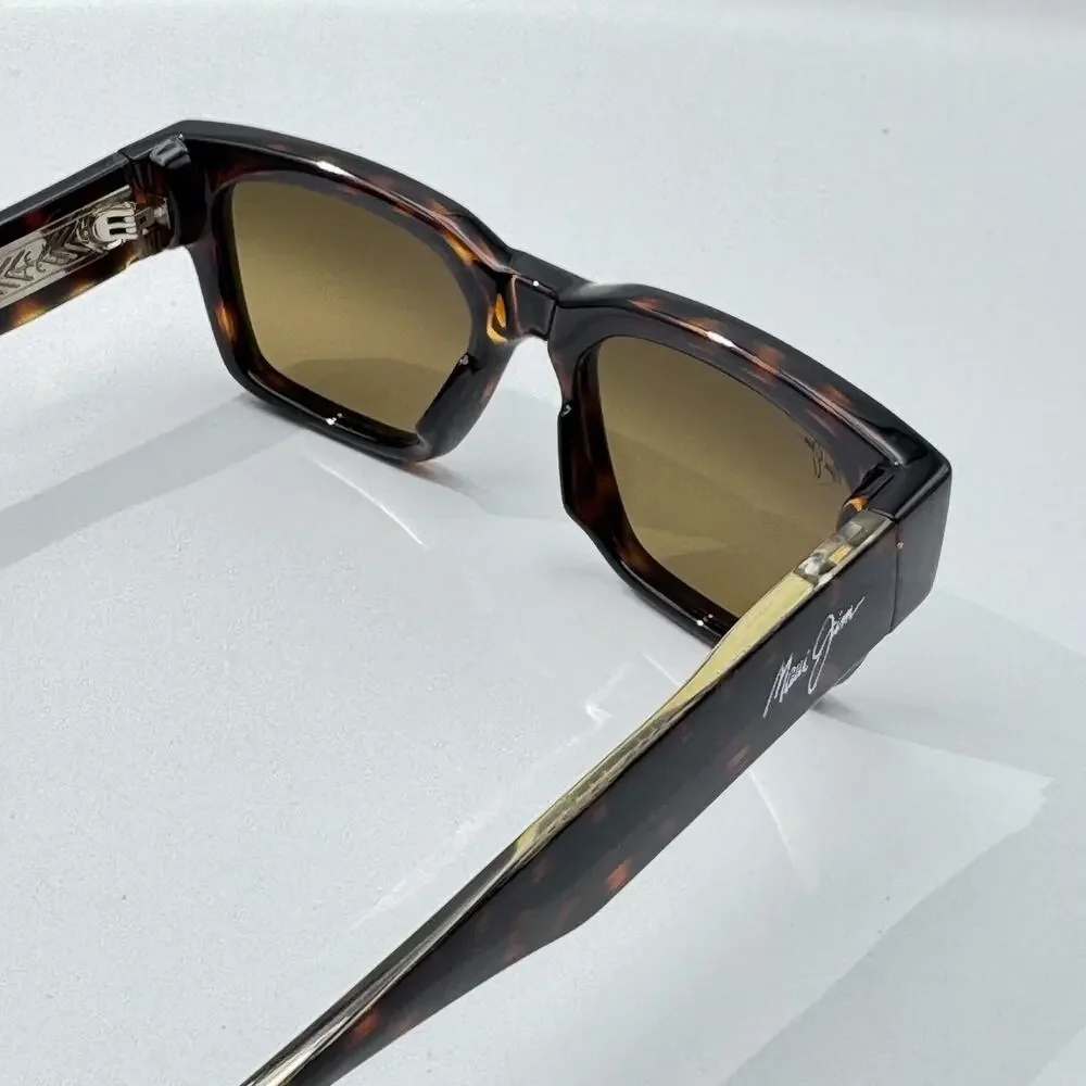 Maui Jim Sunglasses Kenui STG-SG MJ642-10 Dark Havana Frame Polarized 53mm